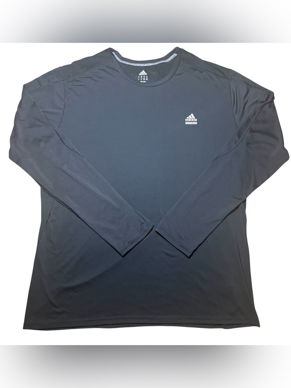 adidas Black Men’s 3XL Climate Techfit Long Sleeve